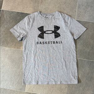 Under Armour Heather Gray Basketball Tee